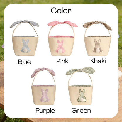 Personalized Baby Basket for Nursery, Baby Showers Gifts for Newborn, Nursery Name Basket, Custom Storage Baskets, Embroidery Storage for Newborn (Easter Basket 1)