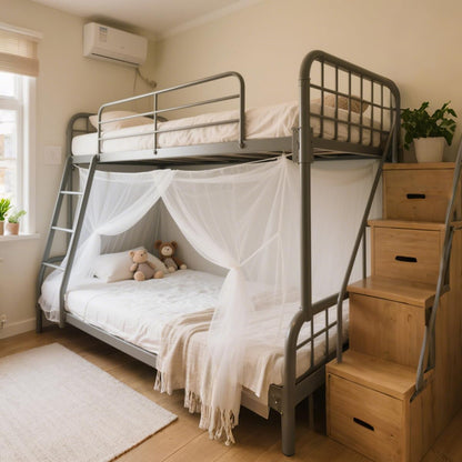 1.2M Wide Bed with White Extra Dense Quadrant Protection Mosquito Net,Dormitory Double Bed Cover Dense Insect Net for Camping,Family,Dormitory,Housing Bed Bug Protection (L:1.9m*W:1.2m)